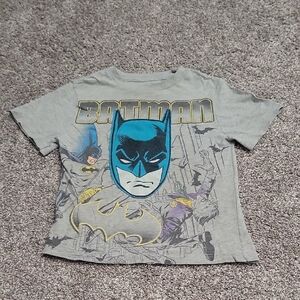 Batman Gray and Blue Kids Short Sleeve Tee